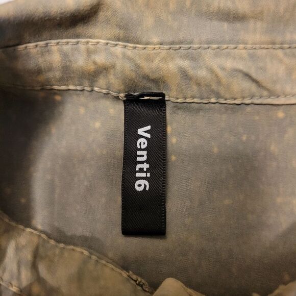 Venti6 Italian Distressed Button Down or Lightweight Schacket Women's Medium - Picture 8 of 8